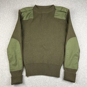 DSCP Sweater Men's 40 Valor Collection Wool Service Olive Green US Military